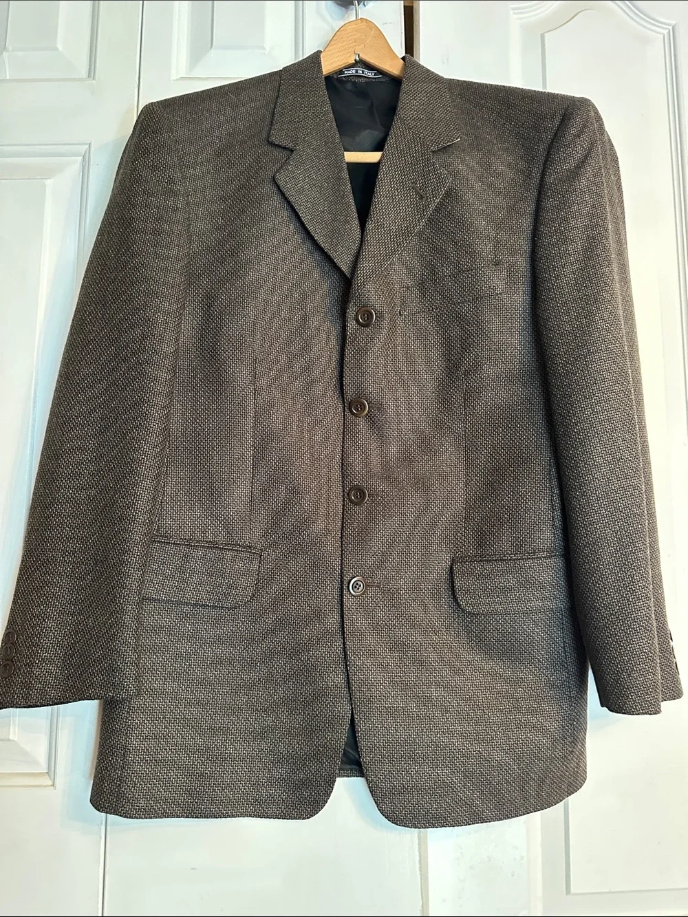 Men's Textured Gray Sport Coat - Classic Tailored Blazer